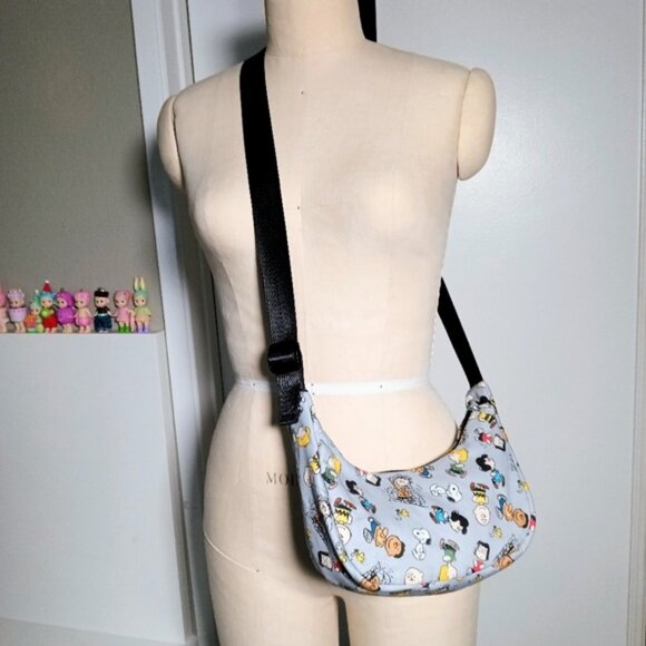 Custom Peanuts Snoopy Small Crescent Bag Grey - Picture 5 of 7